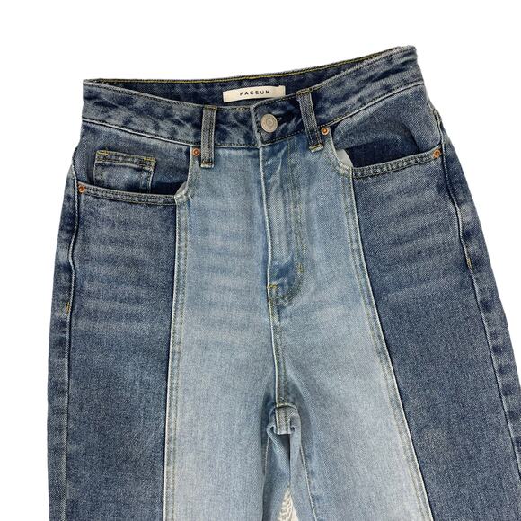 Pacsun Two Tone Wash 90's Boyfriend Jean High Waist 24 - Picture 3 of 5